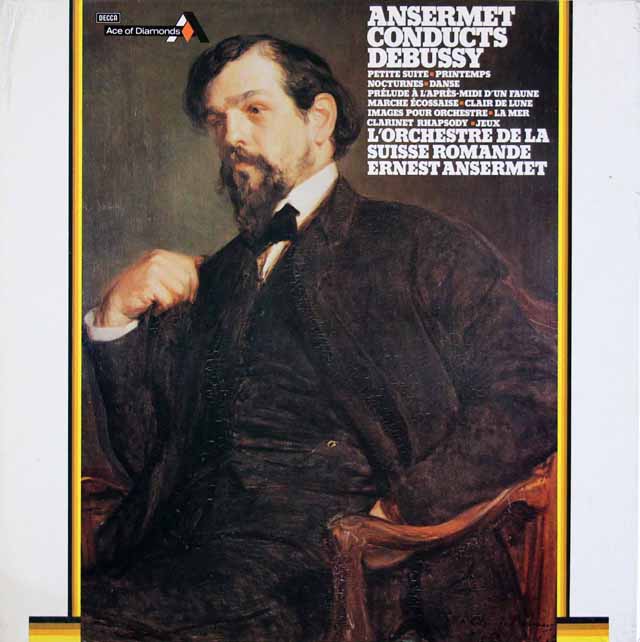 アンセルメのドビュッシー/管弦楽曲集　英DECCA (Ace of Diamonds)　3509　LP レコード