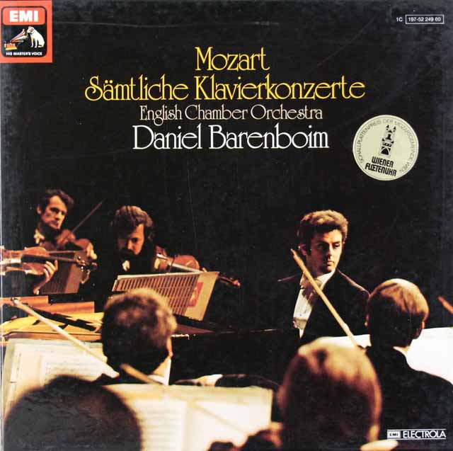 バレンボイムのモーツァルト/ピアノ協奏曲全集　独EMI　3509　LP レコード