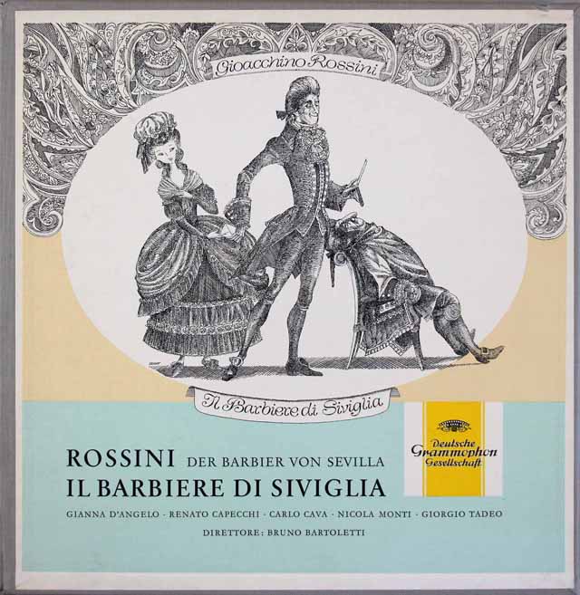 【独最初期盤】　バルトレッティのロッシーニ/「セビリアの理髪師」全曲　独DGG　3509　LP レコード