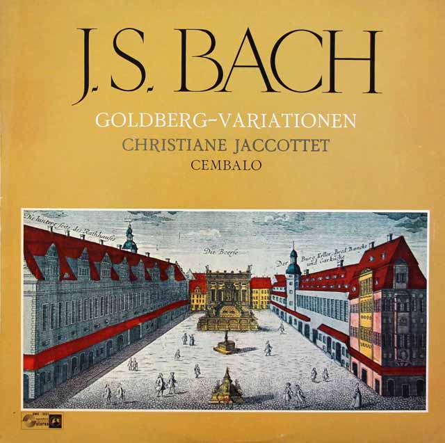 ジャコッテのバッハ/ゴルトベルク変奏曲　独Concert Hall　3510　LP レコード