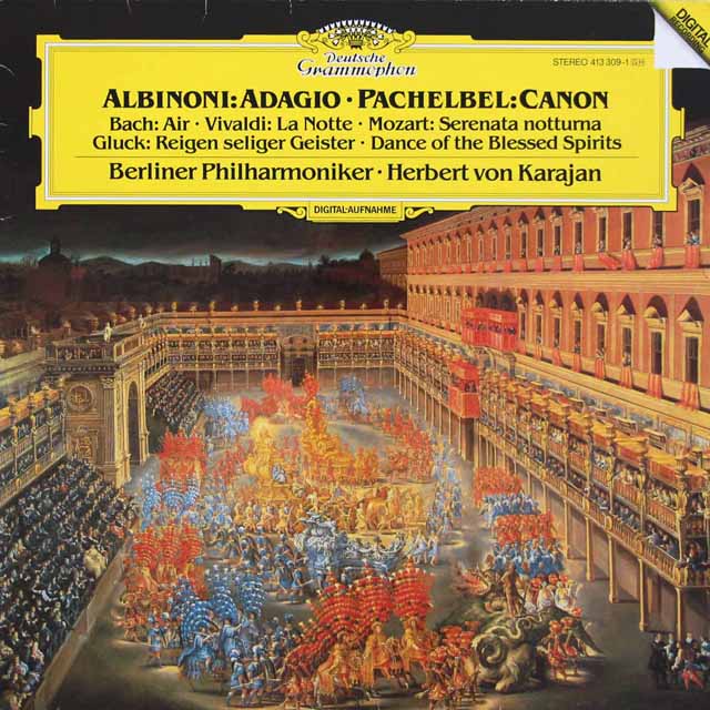 カラヤンのアルビノーニ/アダージョほか　独DGG　3510　LP レコード