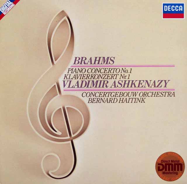 アシュケナージ、ハイティンクのブラームス/ピアノ協奏曲第1番　独DECCA　3510　LP レコード