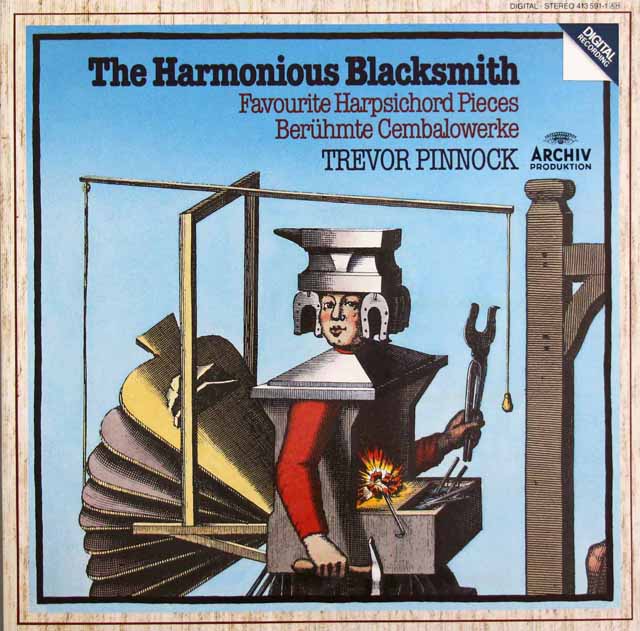ピノックのヘンデル/「調子の良い鍛冶屋」ほか　独ARCHIV　3510　LP レコード