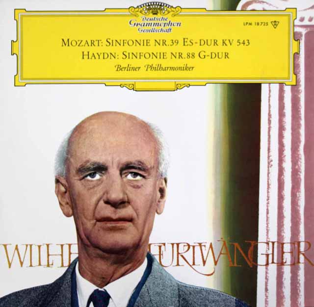 フルトヴェングラーのモーツァルト/交響曲第39番ほか　独DGG　3511　LP レコード