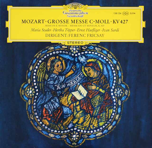 【独最初期盤】　フリッチャイのモーツァルト/「大ミサ」（ハ短調ミサ）　独DGG　3511　LP レコード