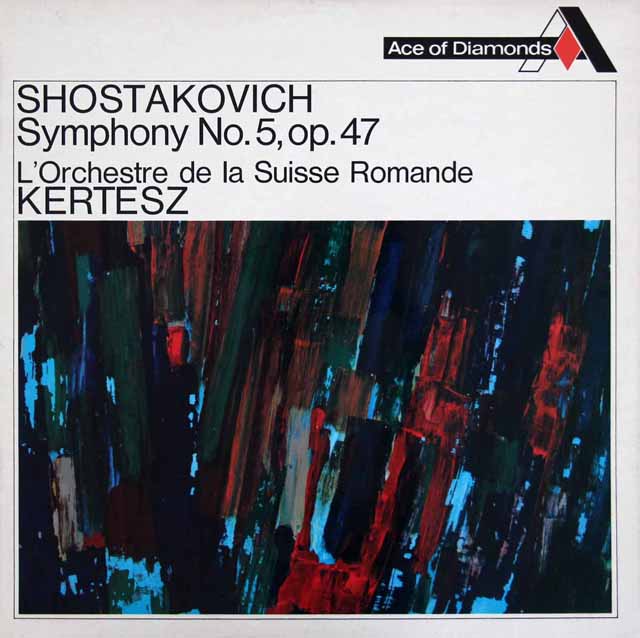 ケルテスのショスタコーヴィチ/交響曲第5番　 英DECCA (Ace of Diamonds)　3511　LP レコード