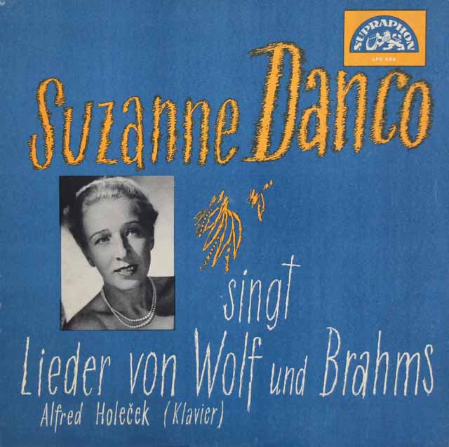 ダンコ、ホレチェクのヴォルフ、ブラームス/歌曲集　チェコスロヴァキアSUPRAPHON　3511　LP レコード