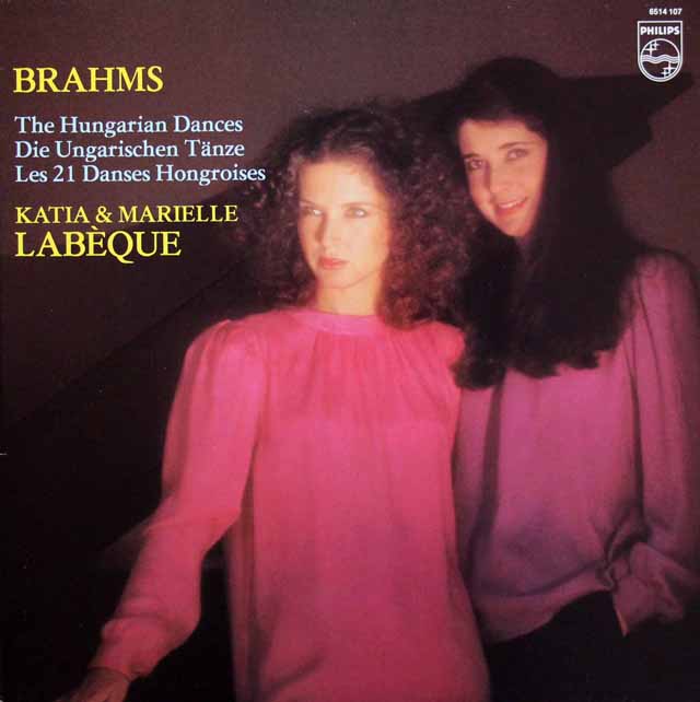 ラベック姉妹のブラームス/ハンガリー舞曲集　蘭PHILIPS　3511　LP レコード