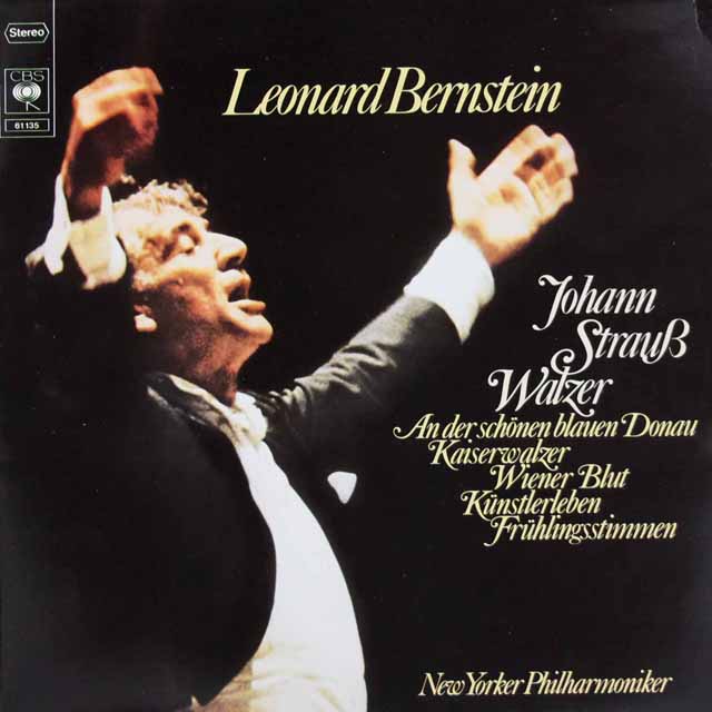 バーンスタインのJ. シュトラウス2世/美しく青きドナウほかウインナ・ワルツ集　独CBS　3511　LP レコード
