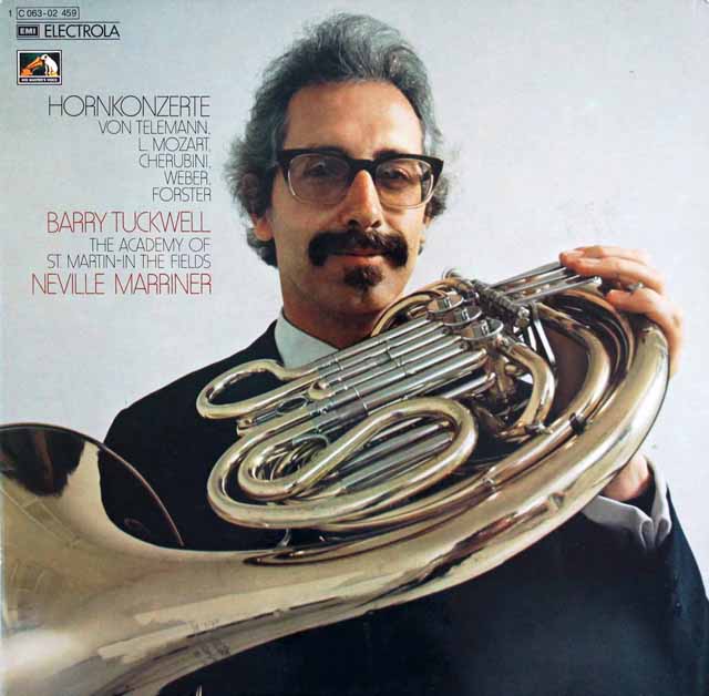 タックウェル&マリナーのホルン協奏曲集　 独EMI　3511　LP レコード