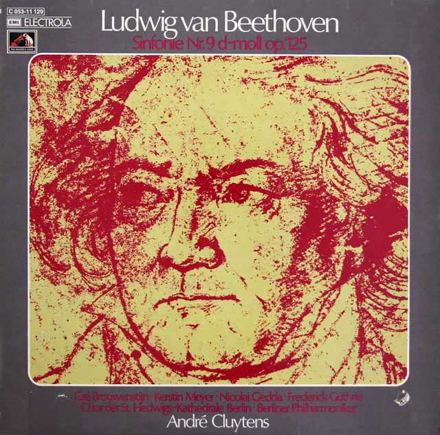 クリュイタンスのベートーヴェン/交響曲第9番「合唱」　独EMI　3511　LP レコード
