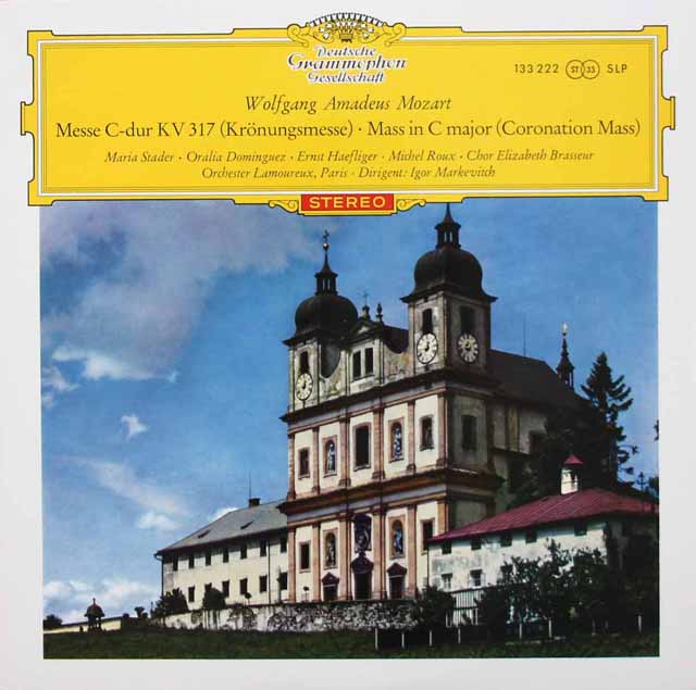 【10インチ盤、独最初期盤】　マルケヴィチのモーツァルト/「戴冠ミサ」　独DGG　3512　LP レコード