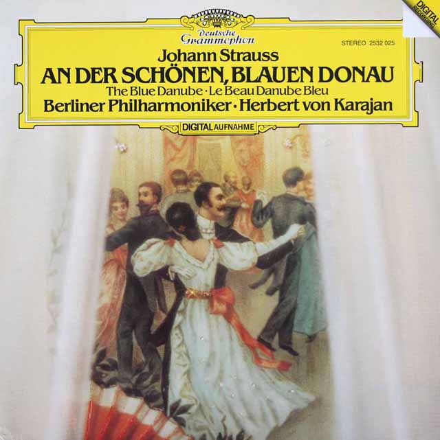カラヤンのJ.シュトラウス/「美しく青きドナウ」ほか　独DGG　3512　LPレコード
