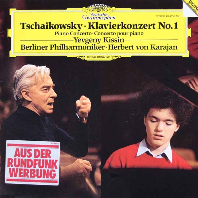 カラヤン、キーシンのチャイコフスキー/ピアノ協奏曲第1番ほか　独DGG　3512　LP レコード