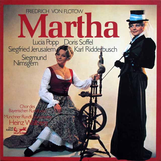 ポップ、ワルベルクのフロトー/歌劇「マルタ」全曲　独eurodisc　3512　LP レコード
