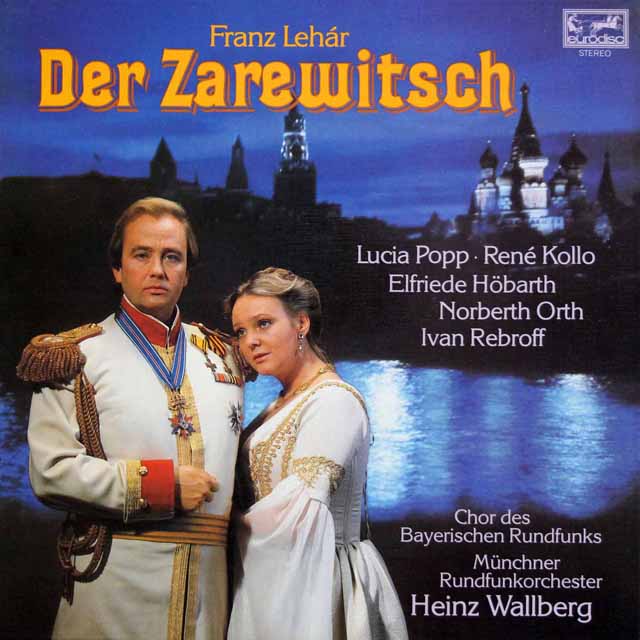 ポップ、コロ、ワルベルクのレハール/「ロシアの皇太子」全曲　3512　LP レコード