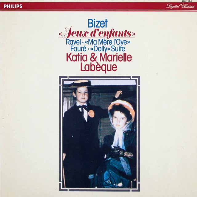 ラベック姉妹のビゼー/「子供の遊び」ほか　蘭PHILIPS　3512　LP レコード