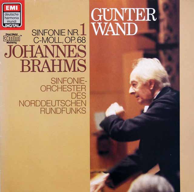 ヴァントのブラームス/交響曲第1番　独EMI　3512　LP レコード