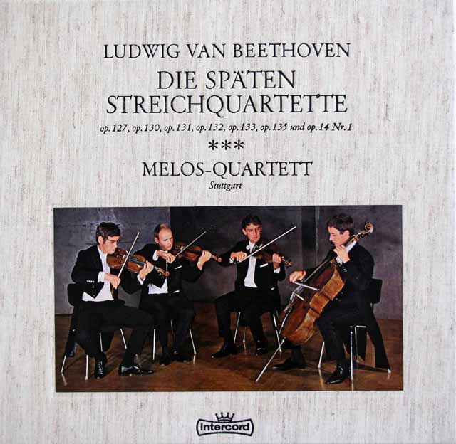 メロス四重奏団のベートーヴェン/初期弦楽四重奏曲集　独Intercord　3512　LP レコード