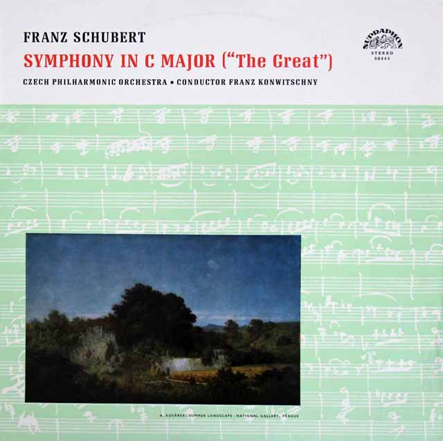 コンヴィチュニーのシューベルト/交響曲 第9番 「ザ・グレイト」　チェコスロヴァキアSUPRAPHON　3513　LP レコード