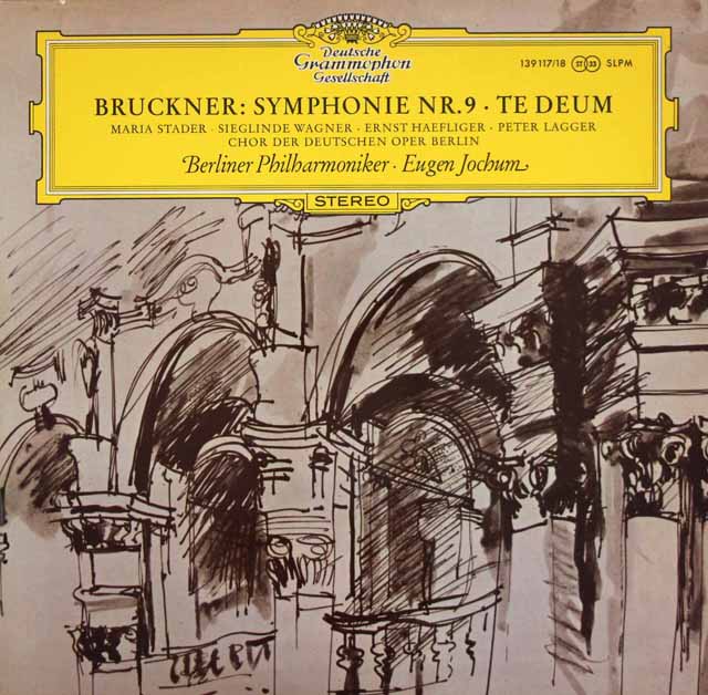 【テストプレス】　ヨッフムのブルックナー/交響曲第9番ほか　独DGG　3513　LP レコード