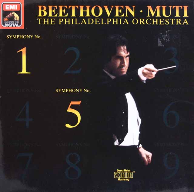 ムーティのベートーヴェン/交響曲第1、5番「運命」　独EMI　3513　LP レコード