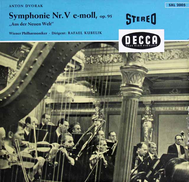 クーベリックのドヴォルザーク/交響曲第5(9)番「新世界より」　独DECCA　3513　LP レコード