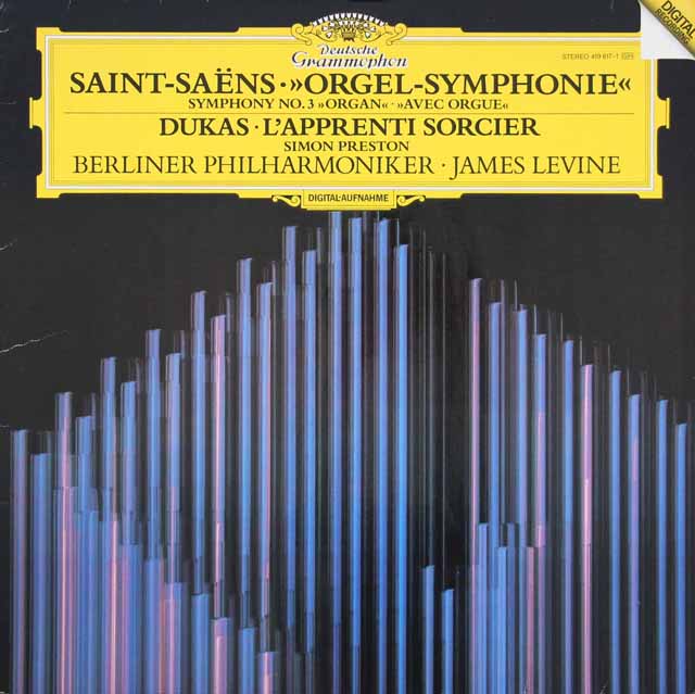 レヴァインのサン=サーンス/交響曲第3番「オルガンつき」　独DGG　3514　LP レコード