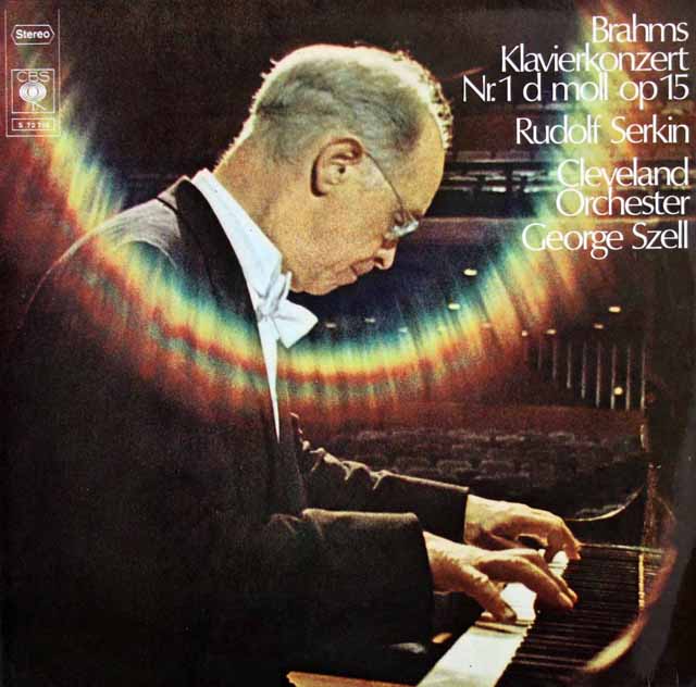 ゼルキン、セルのブラームス/ピアノ協奏曲第1番　独CBS　3514　LP レコード