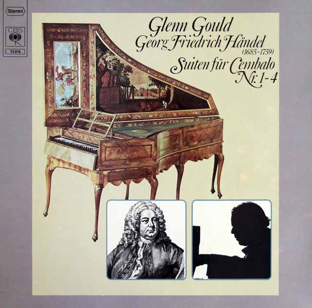 グールドのヘンデル/チェンバロ組曲第1-4番　独CBS　3514　LP レコード