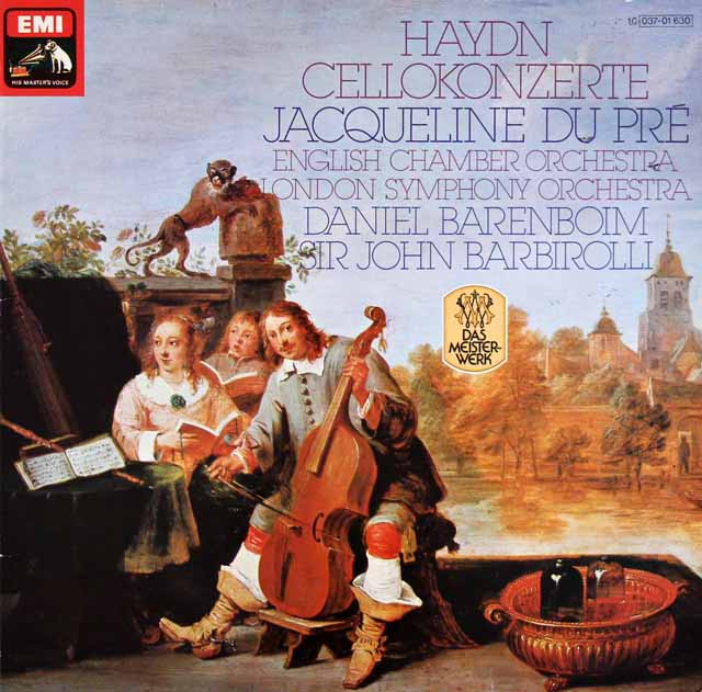 デュ・プレ、バルビローリらのハイドン/チェロ協奏曲第1番、第2番　独EMI　3514　LP レコード