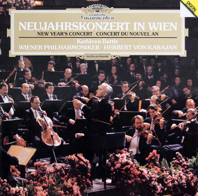 カラヤンのニューイヤーコンサート1987　独DGG　3515　LP レコード