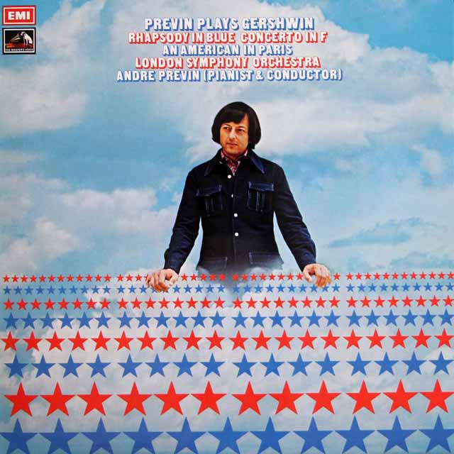 【オリジナル盤】　プレヴィンのガーシュウィン/「ラプソディ・イン・ブルー」ほか 　 英EMI　3515　LP レコード