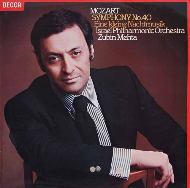【オリジナル盤】　メータのモーツァルト/交響曲第40番、アイネ・クライネ・ナハトムジーク　英DECCA　3515　LP レコード