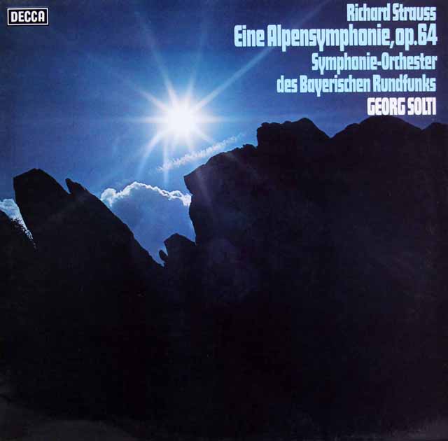 ショルティのR.シュトラウス/アルプス交響曲　独DECCA　3515　LP レコード