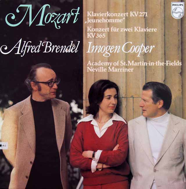 ブレンデルのモーツァルト/ピアノ協奏曲第9番「ジュノーム」ほか　蘭PHILIPS　3515　LP レコード