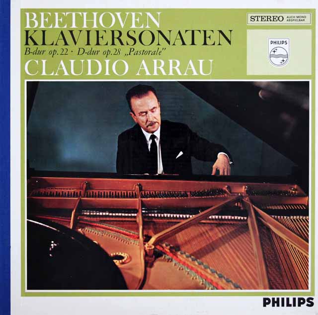 アラウのベートーヴェン/ピアノソナタ第11、15番「田園」　蘭PHILIPS　3515　LP レコード