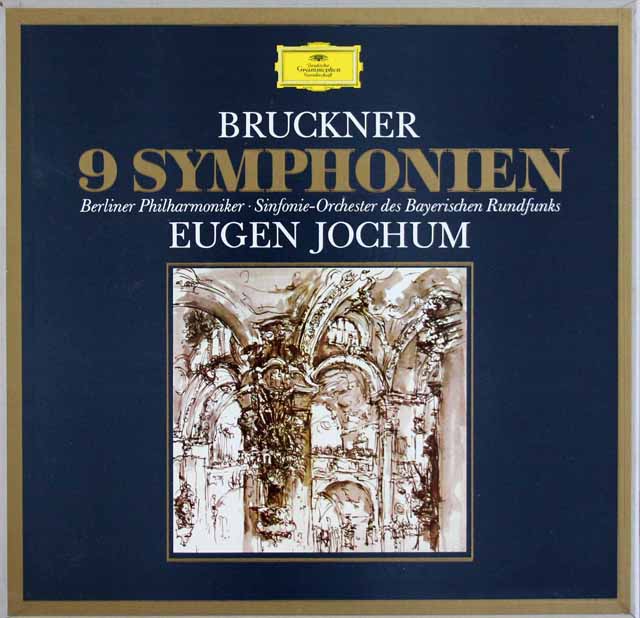 ヨッフムのブルックナー/交響曲全集（第1番～9番）　独DGG　3515　LP レコード