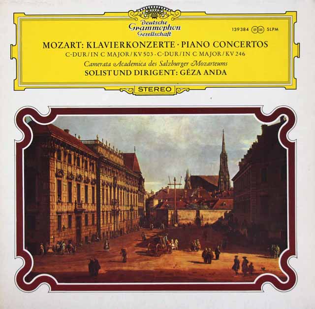 アンダのモーツァルト/ピアノ協奏曲第8、25番　独DGG　3516　LP レコード