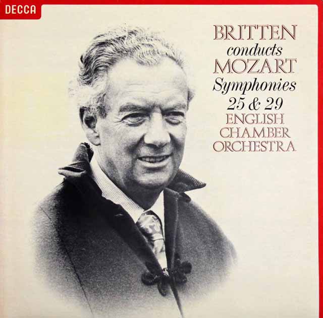 ブリテンのモーツァルト/交響曲第25、29番　蘭DECCA　3516　LP レコード