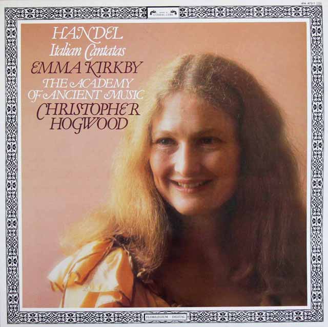 カークビー、ホグウッドのヘンデル/イタリアン・カンタータ集　蘭L'OISEAU-LYRE　3516　LP レコード