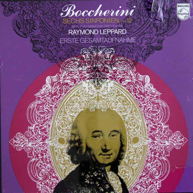 【未開封】　レッパードのボッケリーニ/6つの交響曲 作品12　PHILIPS　3516　LP レコード