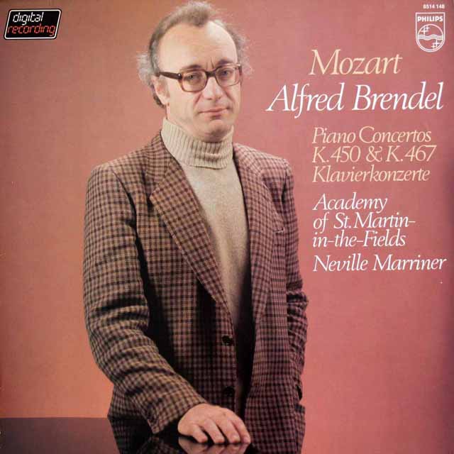 ブレンデル、マリナーのモーツァルト/ピアノ協奏曲第15、21番　蘭PHILIPS　3516　LP レコード