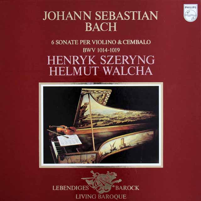 シェリング、ヴァルヒャのバッハ/ヴァイオリンとチェンバロのためのソナタ集　蘭PHILIPS　3517　LP レコード