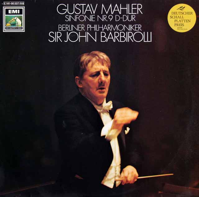 バルビローリのマーラー/交響曲第9番　独EMI　3517　LP レコード