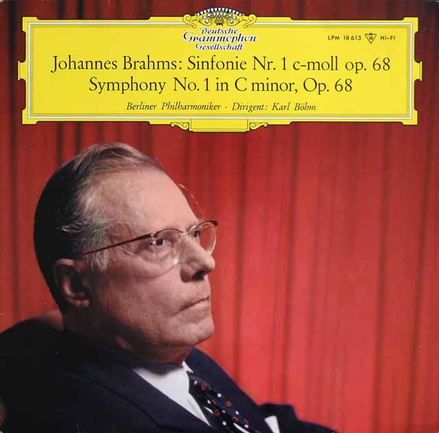 【モノラル】　ベームのブラームス/交響曲第1番　独DGG　3517　LP レコード