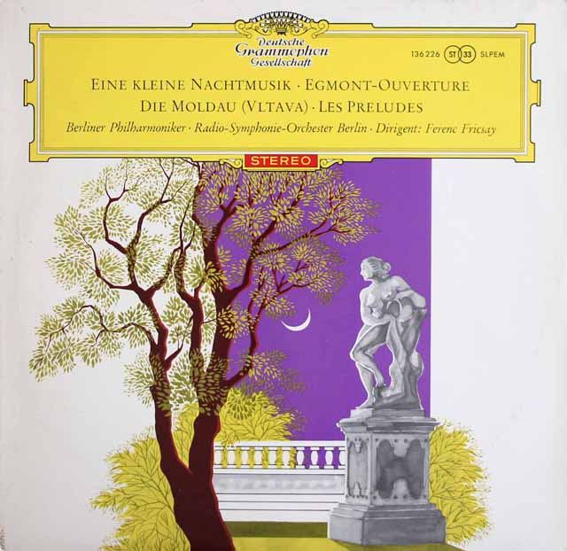 【赤ステレオ/独最初期盤】　フリッチャイのモーツァルト/ 「アイネ・クライネ・ナハトムジーク」ほか　独DGG　3517　LP レコード