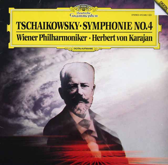 カラヤンのチャイコフスキー/交響曲第4番　独DGG　3517　LP レコード