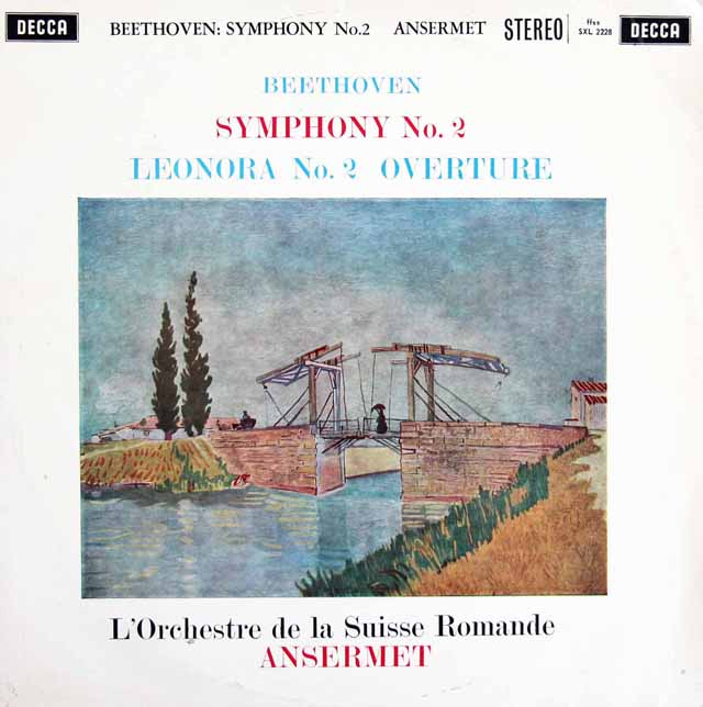 【オリジナル盤】　アンセルメのベートーヴェン/交響曲第2番ほか　英DECCA　3517　LP レコード