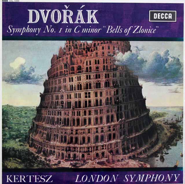 【オリジナル盤】　ケルテスのドヴォルザーク/交響曲第1番「ズロニツェの鐘」　英DECCA　3518　LP レコード